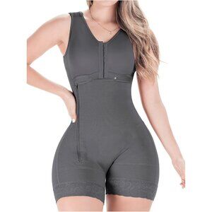Women's Black Ash Pp53 Tummy Control Body Shaper Colombian Bodysuit Shapewear